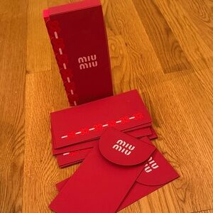 Miu Miu Boutique 2026 set of 10 Envelopes